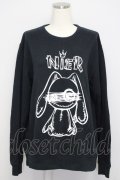 NieR Clothing / NieRちゃんロングスリーブTシャツ  ブラック T-25-01-19-020-PU-TS-HD-ZI