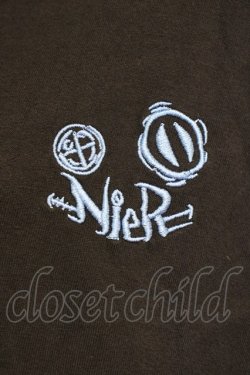 画像4: NieR Clothing / 胸刺繍フェイクレイヤードTシャツ  ブラック T-25-01-19-021-PU-TS-HD-ZI