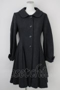 Jane Marple / COAT ソフトメルトンのゴアードコート  グレー T-25-02-01-018-JM-CO-AS-ZT-C032