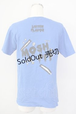 画像2: LISTEN FLAVOR / MOSHPIT Tシャツ  ブルー T-25-02-09-013-PU-TS-SA-ZT