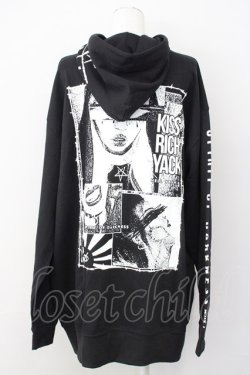 画像2: KRY CLOTHING / 「ABYSS」スウェットOリングZIPパーカ XXXL ブラック T-25-03-20-009-EL-TO-SA-ZT