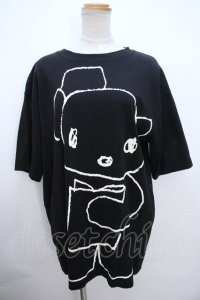 merry jenny /ACK BEAR BIG TEE F ブラック Y-23-10-29-045-LO-TO-SZ-ZT158