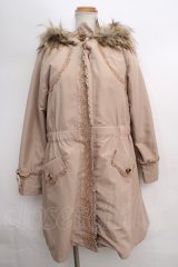 axes femme / COATファーライナー付きコート  ベージュ Y-24-01-16-123-AX-CO-AS-ZT-C041