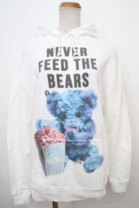 MILKBOY / NEVER FEED BEAR HOODY M ホワイト×ブルー Y-24-02-04-143-MB-TO-SZ-ZY