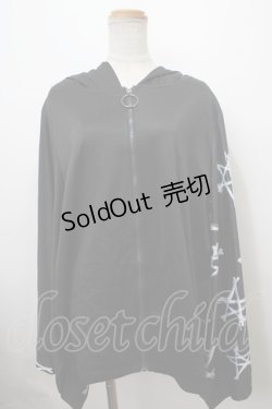 画像1: NieR Clothing /  着物袖パーカー  黒 Y-24-02-22-070-PU-TO-AS-ZY