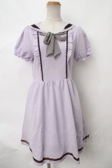 axes femme POETIQUE / セーラー襟カットチュニック M ラベンダー Y-24-04-01-137-AX-OP-SZ-ZT111