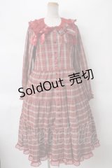 PINK HOUSE×misako aoki / チェックワンピース  赤 Y-24-04-17-131-LO-OP-AS-ZY