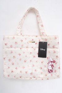 Maison de FLEUR / Minnie Mouse/フラワープリントトートバッグ F ピンク Y-24-05-01-049-LO-BG-SZ-ZI