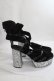 画像4: Swankiss / EV laceup velour heels L 黒 Y-24-05-10-031-CA-SH-SZ-ZY (4)