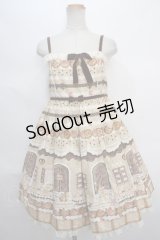 Angelic Pretty / Sweet Cream Houseハイウエストジャンパースカート  ベージュ Y-24-05-13-093-AP-OP-SZ-ZY