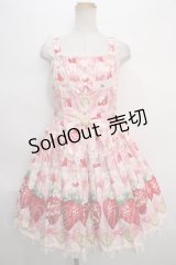 Angelic Pretty / Melty Berry Princessジャンパースカート  ピンク Y-24-05-13-095-AP-OP-SZ-ZY