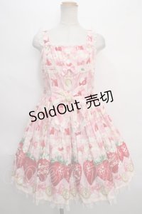 Angelic Pretty / Melty Berry Princessジャンパースカート  ピンク Y-24-05-13-095-AP-OP-SZ-ZY