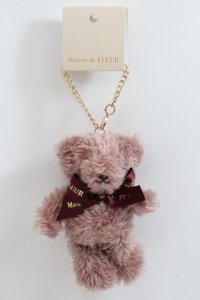 Maison de FLEUR / リボンベアチャーム F ダークピンク Y-24-05-13-013-LO-ZA-SZ-ZI