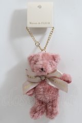 Maison de FLEUR / ストライプクラブ限定ベアチャーム F ピンク Y-24-05-20-008-LO-ZA-SZ-ZI