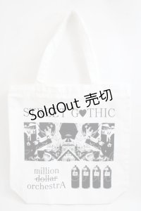 million dollar orchestra / BAGストリートゴシックトート  白 Y-24-05-25-010-PU-ZA-AS-ZY