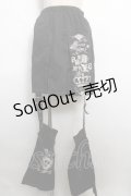 PUTUMAYO / レッグカバー付プリーツスカート  黒 Y-24-06-01-170-PT-SK-SZ-ZY
