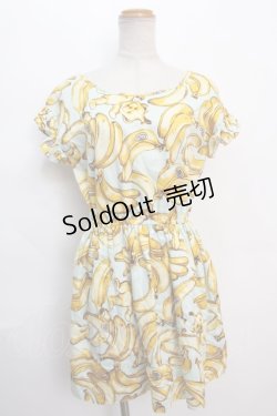 画像1: MILK / Banana BOYワンピース  サックスベース Y-24-06-08-164-ML-OP-SZ-ZI