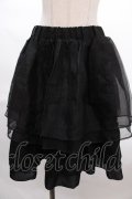 MR corset / ボリュームフレアスカート  黒 Y-24-06-14-164-PU-SK-SZ-ZY
