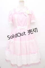 Angelic Pretty /Retro Cafeワンピース - ピンク Y-24-06-23-024-AP-OP-SZ-ZY