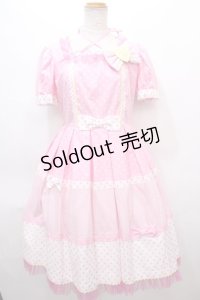 Angelic Pretty /Retro Cafeワンピース - ピンク Y-24-06-23-024-AP-OP-SZ-ZY