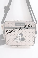 Maison de FLEUR / Minnie Mouse/ドットメッシュショルダー F ベージュ Y-24-06-27-050-LO-ZA-AS-ZY