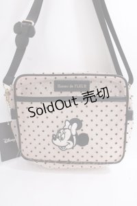 Maison de FLEUR / Minnie Mouse/ドットメッシュショルダー F ベージュ Y-24-06-27-050-LO-ZA-AS-ZY