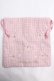 画像1: Maison de FLEUR / ラビット刺繍巾着  ピンク Y-24-06-27-006-LO-ZA-SZ-ZI (1)