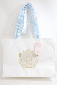 Maison de FLEUR / EC限定Cinderella/スクエアトートバッグ F アイボリー Y-24-06-27-069-LO-BG-SZ-ZI