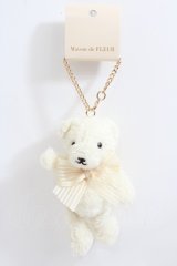 Maison de FLEUR / ショートケーキベアチャーム F アイボリー Y-24-07-03-006-LO-ZA-SZ-ZY