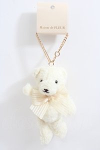 Maison de FLEUR / ショートケーキベアチャーム F アイボリー Y-24-07-03-006-LO-ZA-SZ-ZY