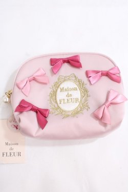 画像1: Maison de FLEUR / ピンクリボンティッシュケース F ピンク Y-24-07-15-026-LO-ZA-SZ-ZY