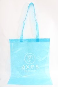 axes femme / クリアトートバッグ  サックス Y-24-08-04-034-AX-BG-SZ-ZY