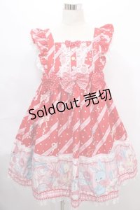 Angelic Pretty / MELODY TOYSジャンパースカートSet  アカ Y-24-08-10-116-AP-OP-SZ-ZY