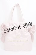 Maison de FLEUR / スモールダブルリボントートバッグ F ピンクベージュ Y-24-08-13-061-LO-BG-SZ-ZY