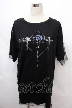 画像1: SEX POT ReVeNGe /ACK POISON MESH LAYERED カットソー L 黒 Y-24-08-13-123-SP-TO-SZ-ZT340