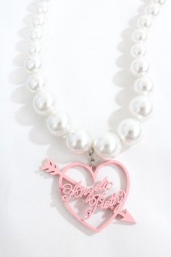 画像1: Angelic Pretty / Dolly Heartネックレス  ピンク Y-24-08-13-005-AP-AC-SZ-ZY