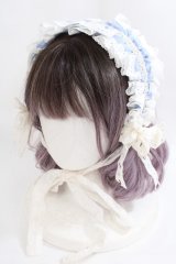 星箱works / リリアンヌ姉妹 ヘッドドレス  サックス Y-24-08-18-080-PU-AC-SZ-ZY