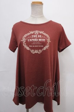 画像1: axes femme / AラインTシャツ M 茶 Y-24-09-02-036-AX-TS-SZ-ZY