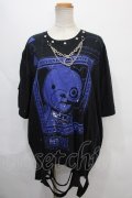 SEX POT ReVeNGe / Skull Tear Big　カットソー F 黒 Y-24-09-12-060-SP-TO-SZ-ZY