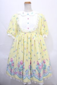 Angelic Pretty / Tulip Bouquetワンピース  イエロー Y-24-09-12-092-AP-OP-SZ-ZY