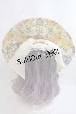 画像3: BAROQUE / Secret garden フラワーボンネット  水色×水色ミックスフラワー Y-24-09-12-020-EL-AC-SZ-ZY