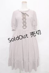 m petit by misako / AMレースアップワンピース M 中桃 Y-24-09-15-079-LO-OP-SZ-ZT352