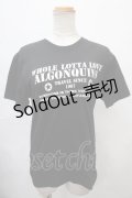 ALGONQUINS / プリントTシャツ  黒 Y-24-09-21-045-AL-TO-SZ-ZT340