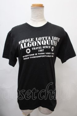 画像1: ALGONQUINS / プリントTシャツ  黒 Y-24-09-21-045-AL-TO-SZ-ZT340