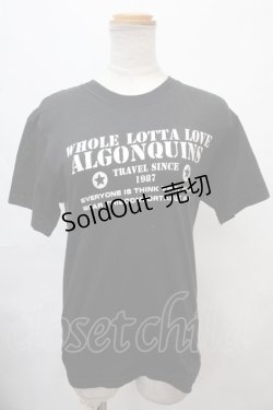 画像1: ALGONQUINS / プリントTシャツ  黒 Y-24-09-21-045-AL-TO-SZ-ZT340