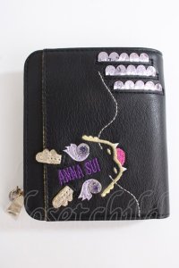 ANNA SUI / ニューイヤードラゴンLファスナー2つ折り財布  黒 Y-24-09-25-036-PU-ZA-SZ-ZY