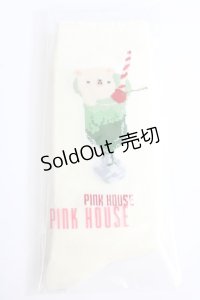 PINK HOUSE / クリームソーダのソックス  アイボリー Y-24-09-25-044-LO-ZA-SZ-ZY