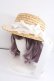 画像1: Angelic Pretty / リボンパールストローHat  シロ Y-24-09-28-028-AP-AC-SZ-ZY (1)