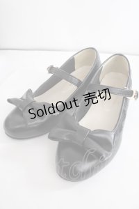 axes femme kawaii / ローヒールリボンパンプス M 黒 Y-24-09-28-035-AX-SH-SZ-ZY