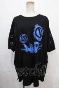 NieR Clothing / リングデザインTシャツ  黒 Y-24-10-01-075-PU-TO-SZ-ZY